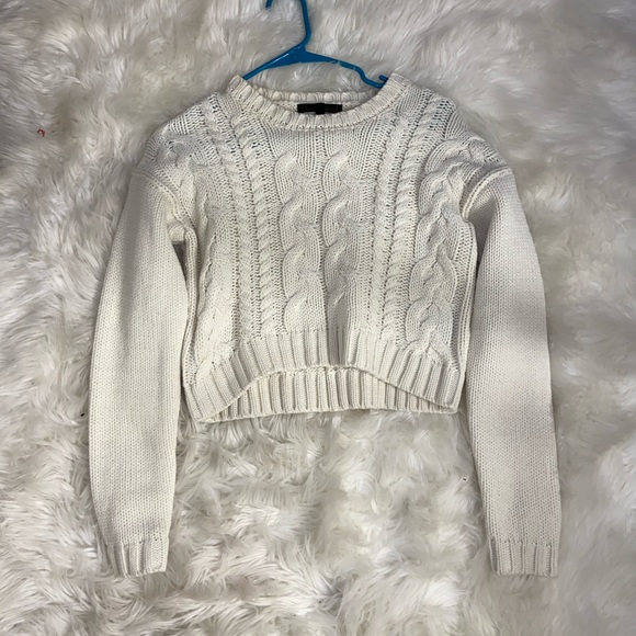 White cropped sweater - Picture 1 of 4